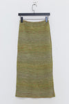 SWAYING/KNIT gradient straight long skirt SW23SS3B04 gradient green PS62